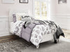 Paxberry Whitewash Twin Panel Bed - Gate FurnitureTwin Bed
