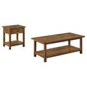 Payne 2-piece Coffee and 1-drawer End Table Set Brown - 710548-S2