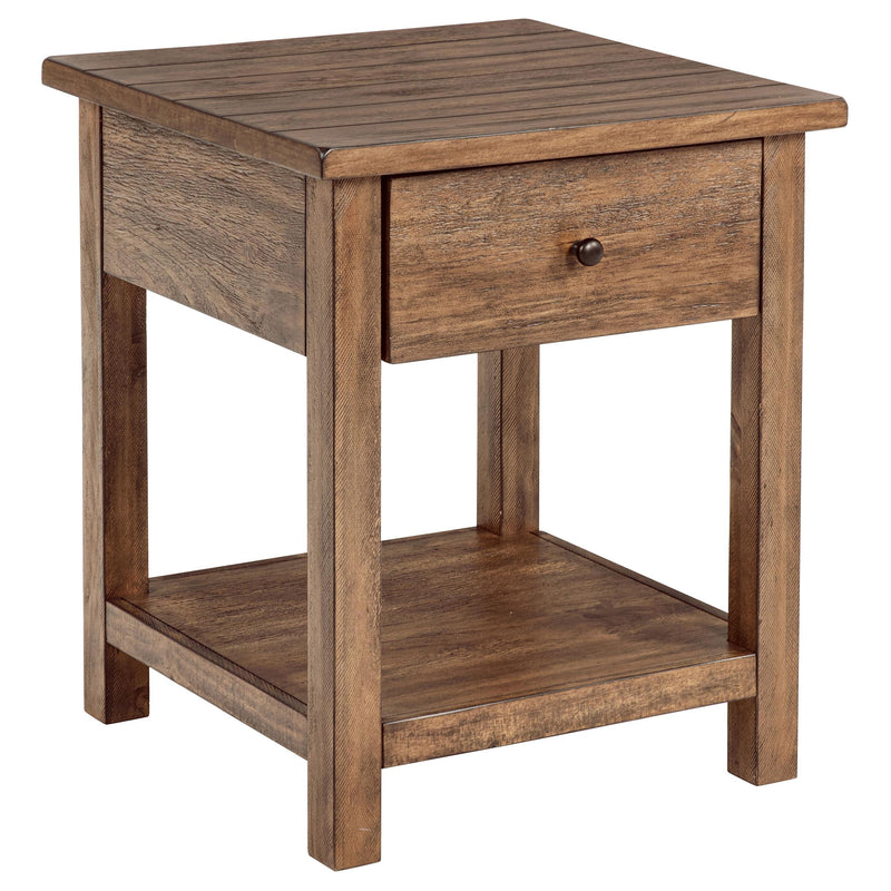 Payne 2-piece Coffee and 1-drawer End Table Set Brown - 710548-S2