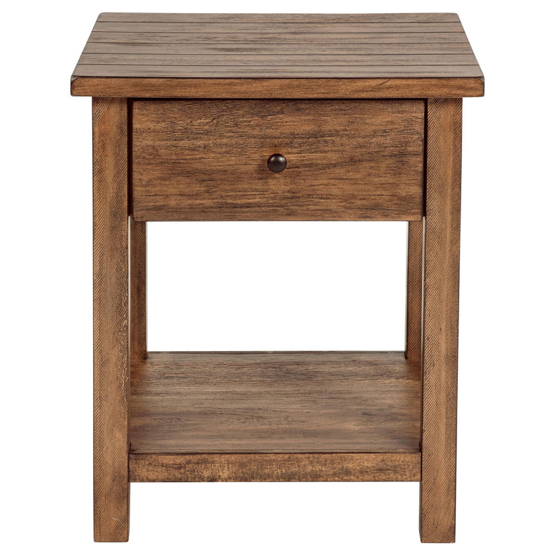 Payne 2-piece Coffee and 1-drawer End Table Set Brown - 710548-S2