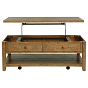 Payne 48-inch Mobile Lift Top Coffee Table Distressed Brown - 710545