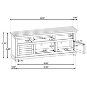 Payne 60-inch TV Stand Media Console Distressed Brown - 710042