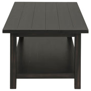 Payne Wood Coffee Table with Shelf Distressed Java - 710568