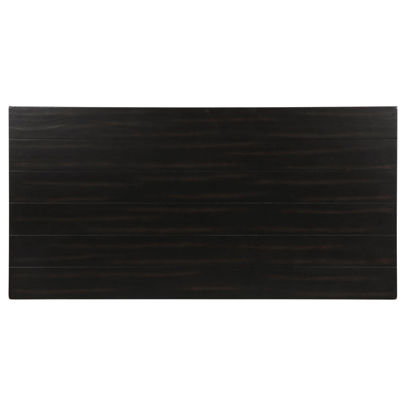 Payne Wood Coffee Table with Shelf Distressed Java - 710568
