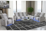 U8000 Grey Pwr Rec Sofa/Pwr Console Rec Loveseat W/Phr - U8000-GREY P2-PRS/PCRLS