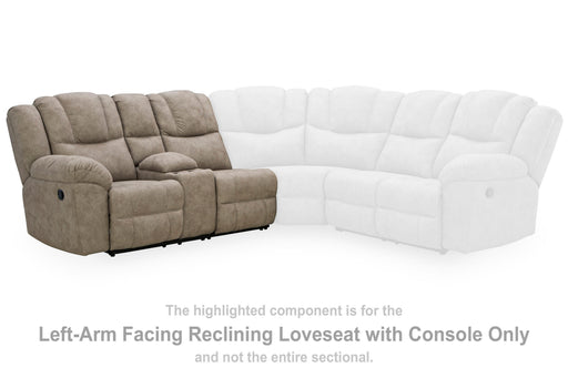Pearce-Pike Birch Left-Arm Facing Reclining Loveseat with Console - PC6920566