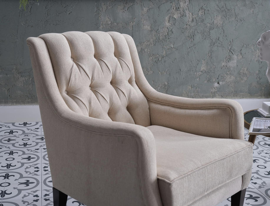 Pearle Accent Armchair (Pearle Cream) - Gate FurnitureLiving Room Chair