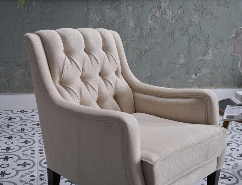 Pearle Accent Armchair (Pearle Cream) - Lara FurnitureLiving Room Chair
