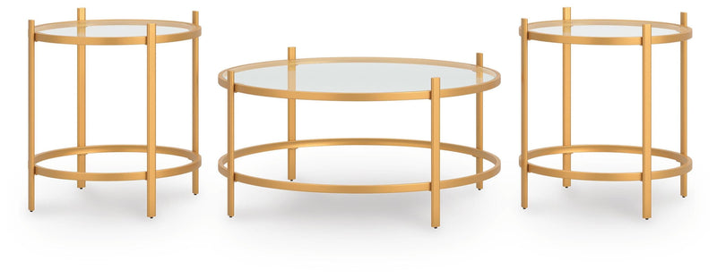 Pearlox Gold Table (Set of 3) - T173-13