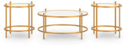 Pearlox Gold Table (Set of 3) - T173-13