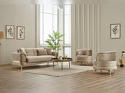Pedro Convertible Sofa in Beige - 200-SIM-PED-VELVET260-3