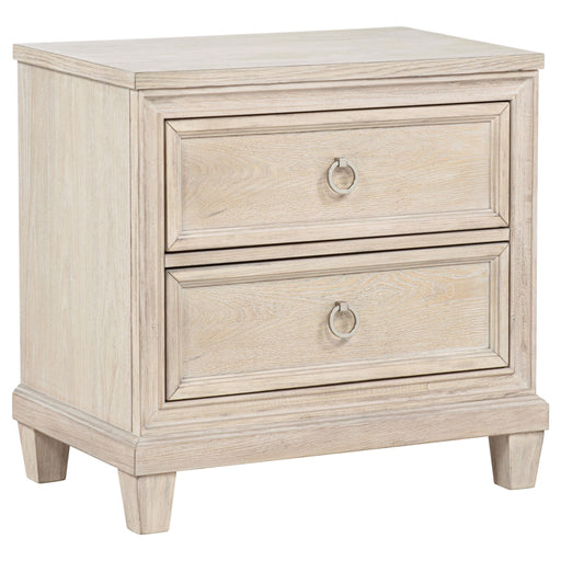Pembroke 2-drawer Nightstand Bedside Table Washed Oak - 215922