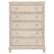 Pembroke 5-drawer Chest of Drawers Washed Oak - 215925