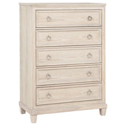 Pembroke 5-piece Eastern King Bedroom Set Washed Oak - 215921KE-S5