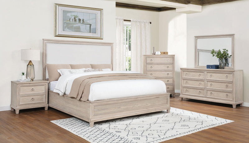 Pembroke 5-piece Queen Bedroom Set Washed Oak - 215921Q-S5
