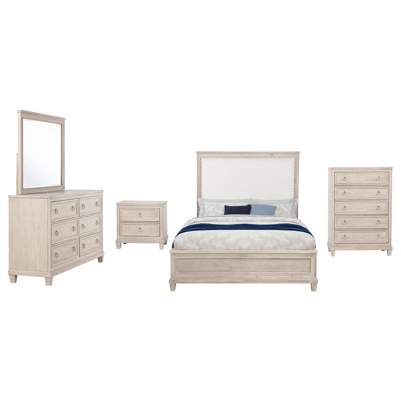 Pembroke 5-piece Queen Bedroom Set Washed Oak - 215921Q-S5