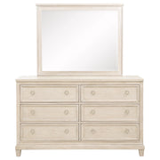 Pembroke 6-drawer Bedroom Dresser with Mirror Washed Oak - 215923M
