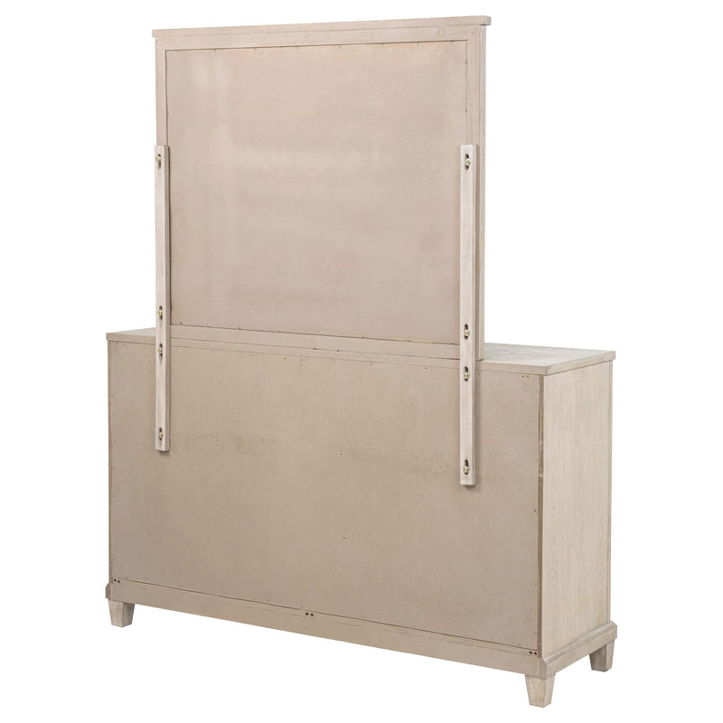 Pembroke 6-drawer Bedroom Dresser with Mirror Washed Oak - 215923M
