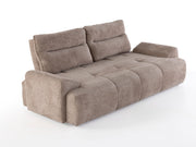 Peonya 4-pieces (2 Sofa & 2 Chair) Livingroom - With Leg in Cream - Brown - 200-ZEN-PEO-CRE-BRO-L-3311