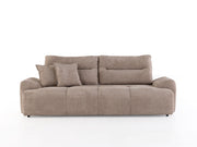 Peonya 4-pieces (2 Sofa & 2 Chair) Livingroom - Without Leg in Cream - Brown - 200-ZEN-PEO-CRE-BRO-3311