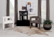Petra Boucle Upholstered Accent Side Chair White - 902881