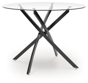Pharwynn Black Dining Table - D446-15