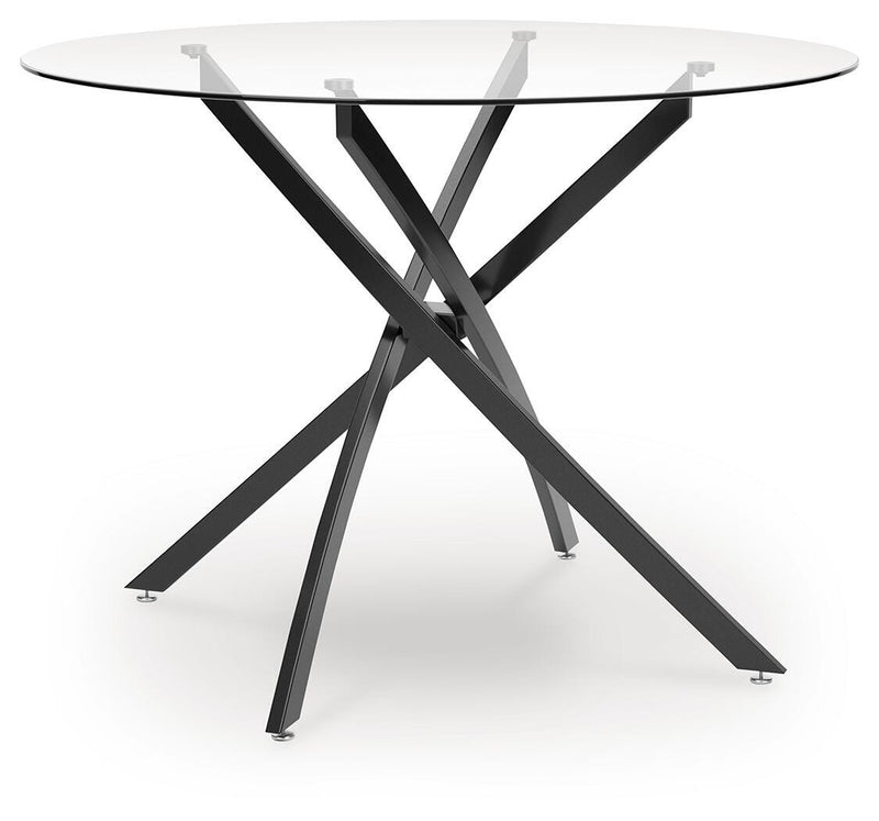 Pharwynn Black Dining Table - D446-15