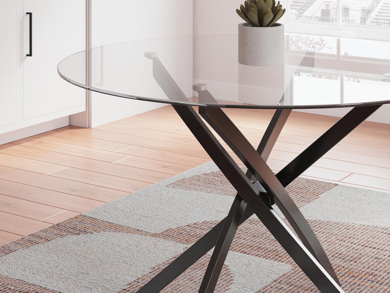 Pharwynn Black Dining Table - D446-15