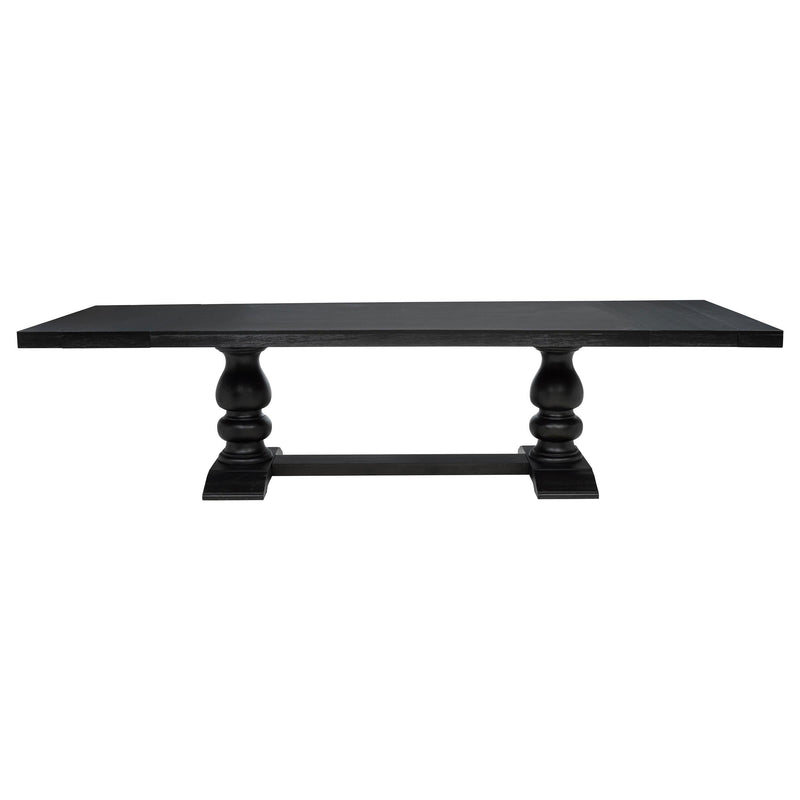 Phelps 7-piece Rectangular Dining Table Set Distressed Noir - 121231-S7C