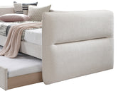 Philipa Oatmeal Twin Daybed with Trundle - Lara FurnitureDaybed