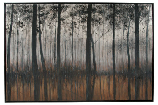 Philyra Black/Orange/Silver Wall Art - Lara FurnitureWall Art