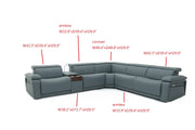 Phoenix Teal 6-pc Sectional New - PHNX-TL-6-PC-SC-NW