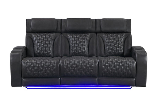 U8611 Blanche Charcoal Power Reclining Sofa With Phr And Led - U8611-BLANCHE CHAR-PRS W/ PHR LED