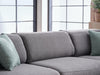Picasso Sectional (Oscar Gray) 5 Pieces - Gate FurnitureSleeper Sectional