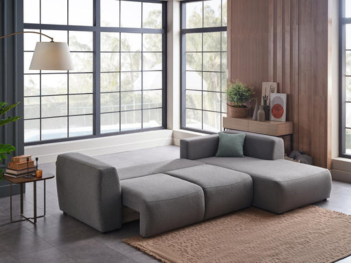 Picasso Sectional (Oscar Gray) 5 Pieces - Gate FurnitureSleeper Sectional