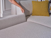 Picasso Sectional (Oscar White) 5 Pieces & Chair - Lara FurnitureSleeper Sectional