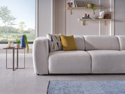 Picasso Sectional (Oscar White) 5 Pieces & Chair - Lara FurnitureSleeper Sectional