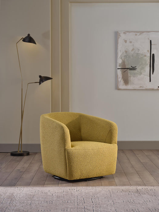 Picasso Swivel Chair (Oscar Mustard) - Gate FurnitureLiving Room Chair