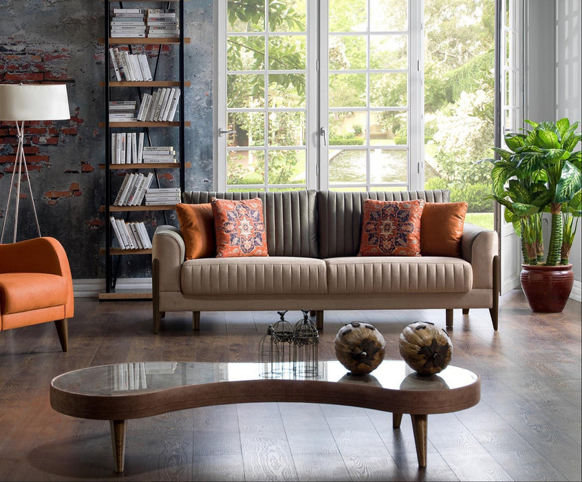 Piero 3 Seat Sleeper (Hande Beige) 3 Pieces - Gate FurnitureSleeper Sofa