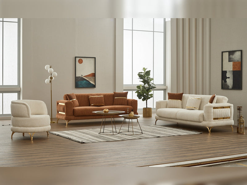 Pierra Convertible Loveseat in Brown - 200-SIM-PIE-CALVE010-2
