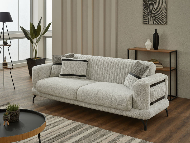 Pierra Convertible Loveseat in Grey - 200-SIM-PIE-CALVE18-2