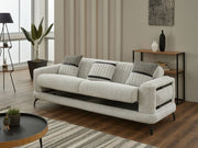 Pierra Convertible Loveseat in Grey - 200-SIM-PIE-CALVE18-2