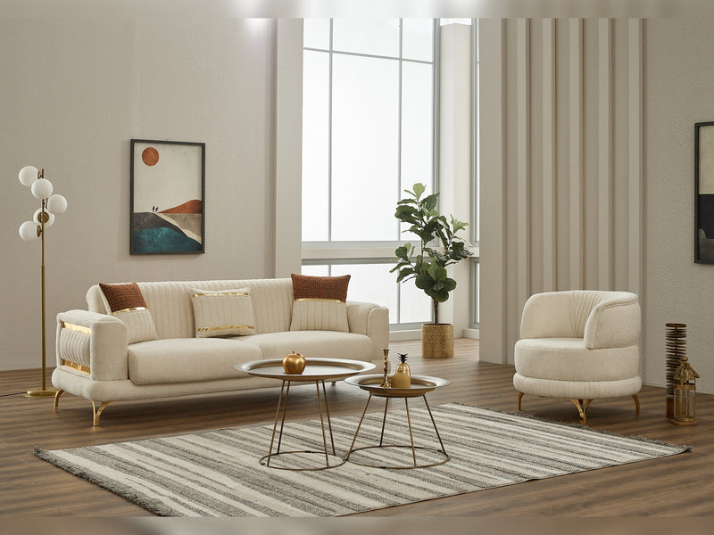 Pierra Convertible Sofa in White - 200-SIM-PIE-CALVE16-3