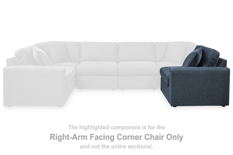 Pillar Peak Ink Right-Arm Facing Corner Chair - 9210165