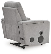 Pineland Pewter Power Glider Recliner with Audio System - PC9930642A