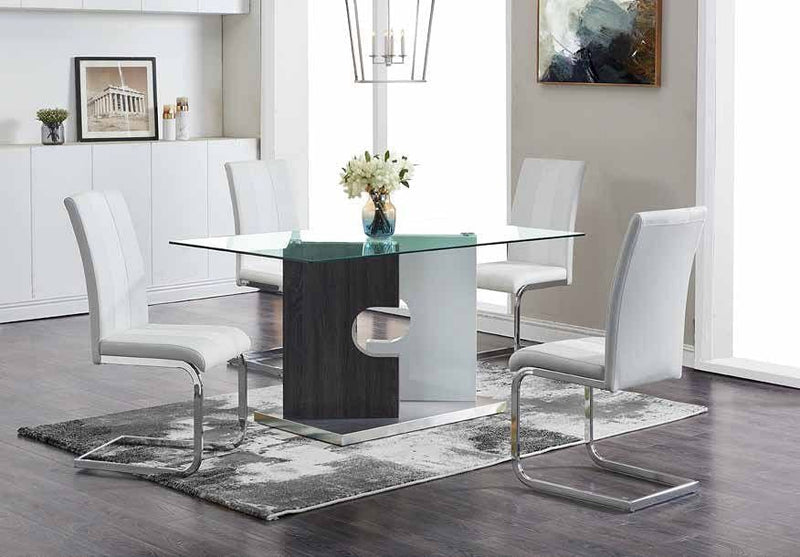 Pinellas White Dining Room Set - Lara FurnitureDining Room Set