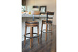 Pinnadel Light Brown Bar Height Bar Stool - Gate FurnitureBarstool