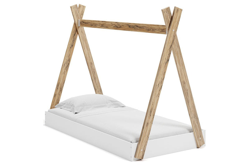 Piperton Two - tone Twin Tent Complete Bed in Box - Lara FurnitureTwin Bed