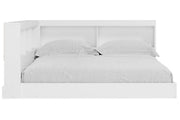 Piperton White Full Bookcase Storage Bed - Lara FurnitureFull Bed