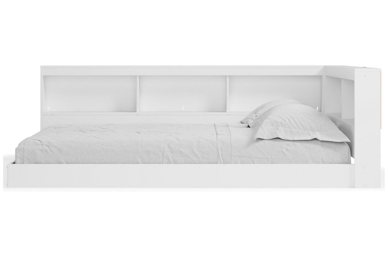 Piperton White Full Bookcase Storage Bed - Lara FurnitureFull Bed